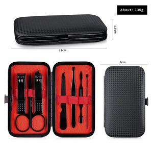 ชุดตัดเล็บมืออาชีพ 7 ชิ้น สีดำ พร้อมที่ตัดหนัง คีมตัดเล็บ กรรไกรตัดเล็บ แหนบ มีดทำเล็บเท้า สแตนเลส สำหรับเล็บเท้า - Product Image 5