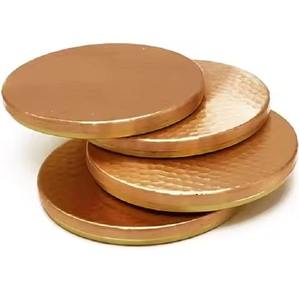 Trend Style Metal <b>Coasters</b> <b>Set</b> For Drink Placement Stylish Tabletop Guard - Product Image 4