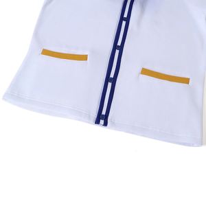 Custom Albany State <b>White</b> Fleece <b>Cardigan</b> Men's Embroidered Logo Striped Trim Wholesale Fraternity Wear School & Collegiate - Product Image 2