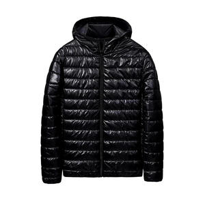 Custom Ultra <b>Light</b> <b>Men</b> Winter <b>Jacket</b> Hooded Packable Puffer Coat Warm Windproof Slim Fit Quilted Down Padded <b>Jackets</b> Wholesale - Product Image 2