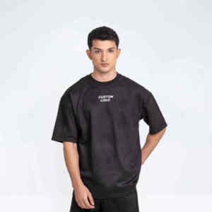 T-shirt en coton pour homme, manches courtes, uni, confortable, vente en gros, stock disponible, tissu tricoté respirant - Product Image 3
