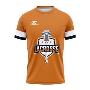 Camiseta de Lacrosse Personalizada para Mujer, Manga Corta, Transpirable, 100% Fibra de Poliéster, Jersey de Equipo Femenino, Fabricante con Impresión OEM - Product Image 1