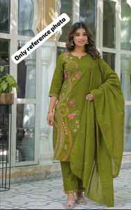 Últimos conjuntos de kurta de algodón para damas indias y pakistaníes con diseño tradicional, trajes indios y pakistaníes listos para usar. Compre al por mayor. - Product Image 3