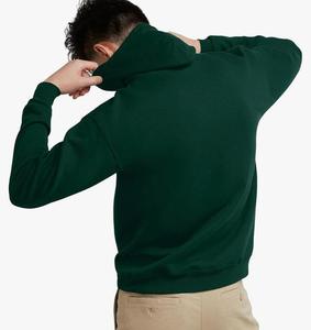 Men's Brown Hooded Sweatshirt Regular Fit Cotton French Terry Casual Pocket Long Sleeve Autumn Wear 2027 - Product Image 4