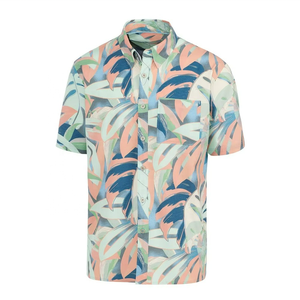 Camisa Hawaiana Casual Floral Personalizada para Hombre, Manga Corta, Tela de Velour, para Vacaciones Tropicales - Product Image 2