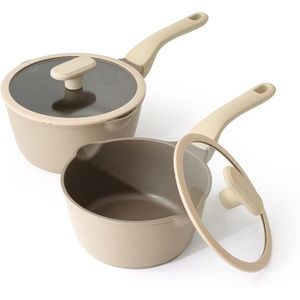 Commercial Kitchen Aluminum Non-Stick Sauté Fry <b>Pan</b> with Reinforced Body and Long Lasting Cool Grip Handle - Product Image 1