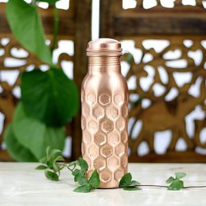 Copper Leakproof Direct <b>Drinking</b> <b>Bottle</b> for Children Portable Eco-Friendly 500ml Classic Design with Lid & <b>Straw</b> for Tour - Product Image 5