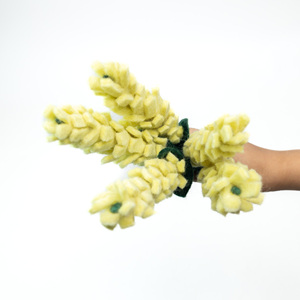Tallos de Flores de Jacinto de Fieltro Hechos a Mano, Flores Artificiales de Fieltro al por Mayor, Flores Amarillas para Decoración de Primavera, Decoración de Bodas - Product Image 1