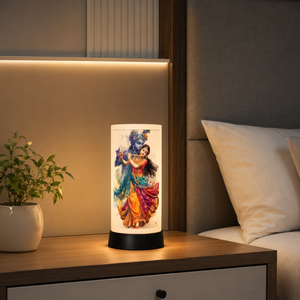 Radha Krishna LED Night <b>Lamp</b> Acrylic Spiritual Table Light <b>USB</b> Touch Decorative Bedside Janmashtami Diwali Gift Home Temple Room - Product Image 3