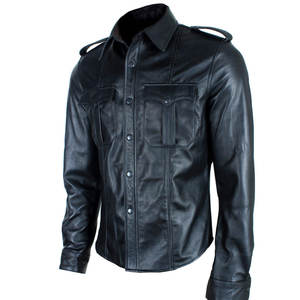 Chemises en cuir souple et résistantes pour hommes, coupe confortable, tissu léger, idéal pour le bureau et le quotidien - Product Image 1