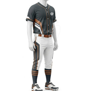 Ensemble uniforme de baseball pour hommes, maillot personnalisé avec pantalon assorti, vêtements de sport athlétiques confortables pour l'entraînement en équipe - Product Image 4