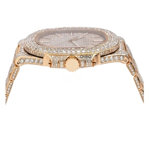Reloj de Lujo para Hombre, Estilo Hip Hop, con Incrustaciones de Moissanita, Correa de Acero Inoxidable, Mecánico Analógico - Product Image 4