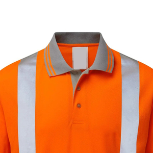 Camiseta Polo de Seguridad de Poliéster con Diseño Personalizado, Nueva Camiseta Polo de Manga Larga de Alta Visibilidad, Camisetas Polo Ligeras Reflectantes - Product Image 3