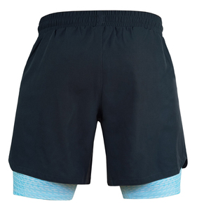 Shorts de course 2-en-1 personnalisés pour hommes, double couche, avec doublure de compression intégrée, séchage rapide, extensibles, écologiques et respirants - Product Image 6