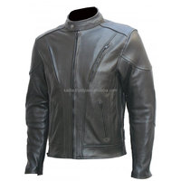 2025 nuevo abrigo de cuero Vintage informal para motocicleta, traje de otoño para hombre, chaqueta de cuero de vaca de capa superior con diseño de bolsillo para motorista a la moda