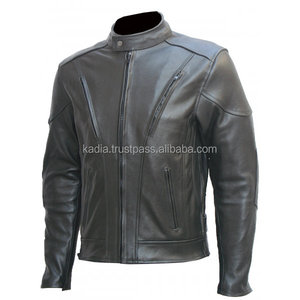 2025 nuevo abrigo de cuero Vintage informal para motocicleta, traje de otoño para hombre, chaqueta de cuero de vaca de capa superior con diseño de bolsillo para motorista a la moda - Product Image 4