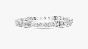 925 Sterling <b>Silver</b> Round Brilliant Cut <b>Charm</b> <b>Bracelet</b> with Moissanite Luxury Gift for Women - Product Image 2