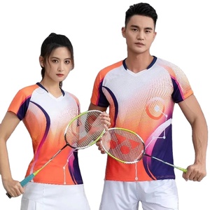Camisetas de Bádminton de tenis de mesa para hombre y mujer, camisetas deportivas de manga corta con estampado de secado rápido, uniformes de tenis de Ping Pong, 2025 - Product Image 4