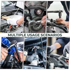 Set di Attrezzi per Riparazione Auto da 121 Pezzi, Kit di Utensili Meccanici con Set di Bussole Metriche da 1/2\", 1/4\", 3/8\", Chiave a Cricchetto e Bussole - Product Image 4