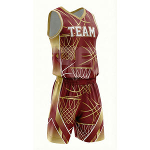 Uniforme de Baloncesto de Alta Calidad para Equipo, Conjunto de Pantalones Cortos de Malla Transpirable, Jersey de Baloncesto Personalizado para Equipo - Product Image 1