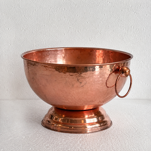Cubo de hielo de cobre martillado hecho a mano con asas de anillo para enfriar vino, cerveza y bebidas |   Enfriador de Bebidas Premium para Fiestas - Product Image 2