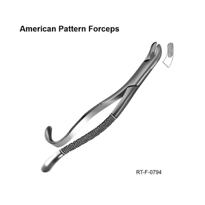 Forceps d'extraction dentaire ergonomiques en acier inoxydable, modèle américain, certifiés CE, garantie de 2 ans, Roboz Tech Pakistan - Product Image 6