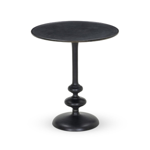 Solid Aluminum Pedestal Drink <b>Table</b> Black Antique Color for Modern Home and Living Room Decorations Furniture <b>End</b> <b>Table</b> - Product Image 1