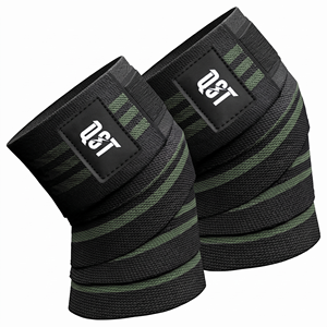 Genouillères de musculation ajustables en néoprène sur mesure avec sangle de soutien, unisexe, pour entraînement en salle de sport, bandage élastique personnalisé - Product Image 1