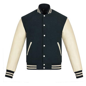Veste de style universitaire en cuir de qualité supérieure, personnalisable, chaude et confortable, pour vêtements d'équipe et d'extérieur - Product Image 1
