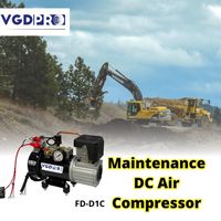 Portable 24V haute efficacité Mini compresseur d'air pompe résistant aux intempéries DC compresseur d'air d'entretien embarqué sans huile