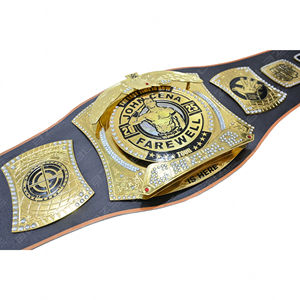 Cinturón de Halterofilia Personalizado de Campeonato, Doble Hebilla, Impresión Digital, Piel de Vacuno, Latón, John Cena, Última Edición, Cómodo, Taekwondo - Product Image 4