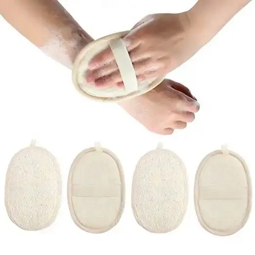 Çevre dostu lif kabağı banyo fırçası peeling lif kabağı sünger duş vücut temizleyici Scrubber banyo masaj fırçası ped yıkama sünger