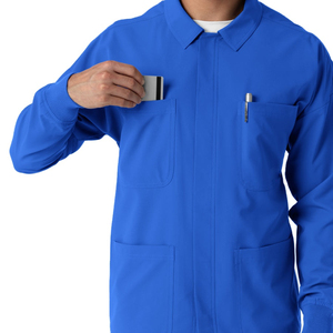 Vestes de travail pour hommes, de haute qualité, confortables, avec fermeture éclair, pour infirmiers et personnel médical, pour l'hôpital. - Product Image 5