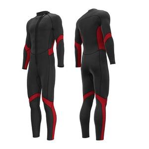 Combinaison de plongée intégrale unisexe à fermeture éclair sur la poitrine, manches longues imprimées, néoprène 0,5 mm-2,0 mm, col rond, color-block, imperméable, toutes saisons, adulte - Product Image 1