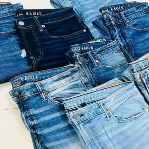 Vêtements pour femmes, jeans en stock, authentiques, de marque, en coton, style mixte, pantalons en denim décontractés à la mode, vintage, lavés, Bangladesh - Product Image 1