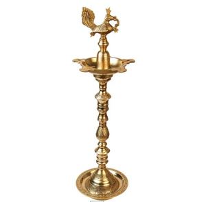 <b>Stone</b> Fancy Peacock Design Diya Oil Lamp Stand <b>Art</b> Deco India Home Crafts Home Decoration - Product Image 1
