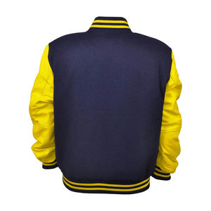 Chaqueta Varsity Personalizada de Alta Calidad para Hombre, Cuello Alto, Estilo Urbano, Transpirable, de Secado Rápido, Lana de Invierno, Talla Personalizada - Product Image 2