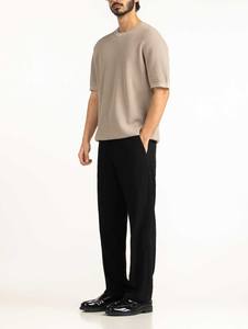 Camiseta de Cuello Redondo de Punto Waffle Beige para Hombre de Alta Calidad en Oferta, Precio al por Mayor desde Pakistán, Camisetas para Hombre - Product Image 4