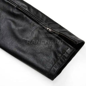 Pantalon en cuir pour homme, léger, décontracté, foncé, tendance, pour l'extérieur, coupe slim, durable, doux, confortable, élégant, pour la rue, usage quotidien - Product Image 6