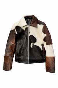 Chaquetas de Cuero con Pelo de Vaca Auténtico de Primera Calidad para Hombre y Mujer, Venta al Por Mayor, Colores Personalizados, Logotipo, Chaquetas de Pelo Genuino para Mujer - Product Image 3