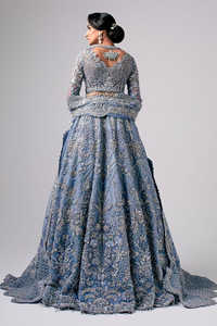 Robe de mariée maxi en dentelle et organza, style indien moderne, tenue de mariage pour femme, coupe confortable, coutures de qualité supérieure - Product Image 5