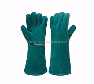 Gants de sécurité en cuir de vachette pleine fleur de haute qualité, lisses, résistants à la chaleur et aux étincelles, robustes, pour la protection des mains des soudeurs - Product Image 1