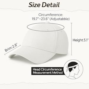 Gorra de Béisbol Clásica Unisex, Ajustable, de Algodón, para Hombre y Mujer, con Orificios Transpirables - Product Image 5