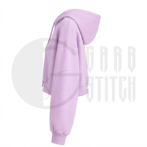 Sudadera con Capucha Corta Personalizada para Mujer, Sudadera Holgada de Felpa de Algodón, Ropa Casual Urbana, OEM ODM al por Mayor - Product Image 5