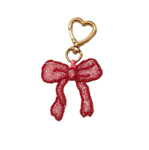 Bohemian Handmade Glass Beads Embroidery <b>Keyring</b> Accessory Durable Handmade Seed Beads Embroidery Keychain with Metal Hook - Product Image 4