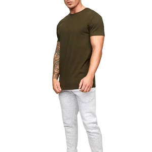 T-shirt personnalisé pour homme en olive foncé |   T-shirt d'été à manches courtes et col rond 100% coton |   Coupe classique, écologique, respirant, séchage rapide - Product Image 3