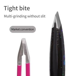 Juego de Pinzas para Pestañas con Diseño de Galaxia Colorido, Punta Suave de Acero Inoxidable de Precisión para Extensión de Pestañas - Product Image 4