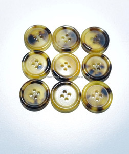 กระดุมเขาควายขัดเงา เป็นมิตรกับสิ่งแวดล้อม สำหรับเย็บเสื้อผ้า - Product Image 5
