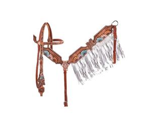 Appui-tête de cheval en cuir oled à la main, style occidental, assiette de poitrine, col poitrine - Product Image 4