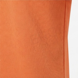 Men's <b>Orange</b> Short Sleeve Knitted <b>Polo</b> Shirt With Zipper Solid Color Golf Style Regular Fit - Product Image 5